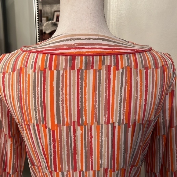 BCBGMAXAZRIA 3/4 Sleeve Striped Tunic Size Small - Picture 6 of 11